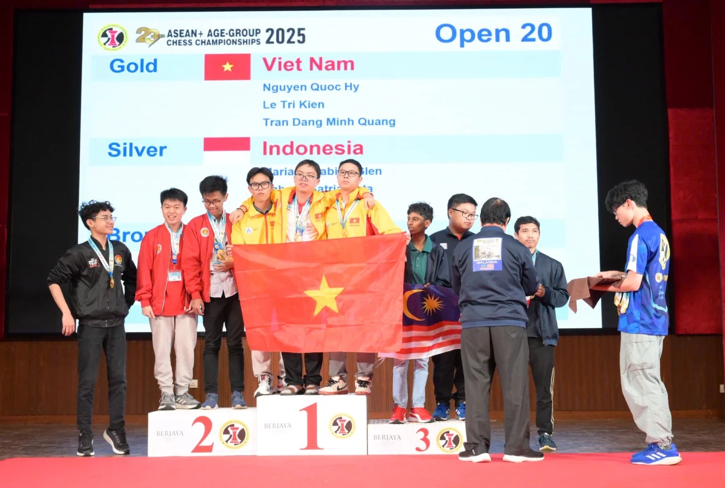 CƠN MƯA VÀNG LỊCH SỬ – CỜ VUA TRẺ VIỆT NAM THỐNG TRỊ ĐẤU TRƯỜNG ĐÔNG NAM Á