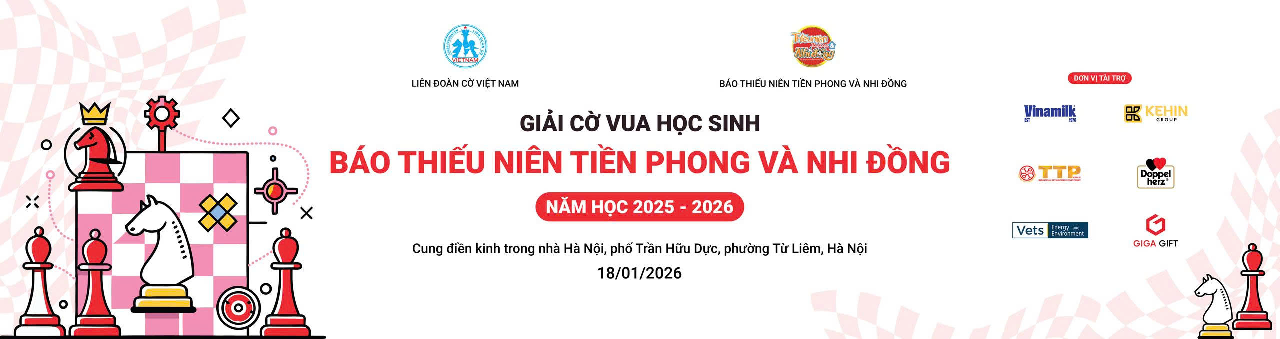 SẴN SÀNG BÙNG NỔGIẢI CỜ VUA HỌC SINH BÁO THIẾU NIÊN TIỀN PHONG  VÀ NHI ĐỒNG NĂM HỌC 2025 – 2026